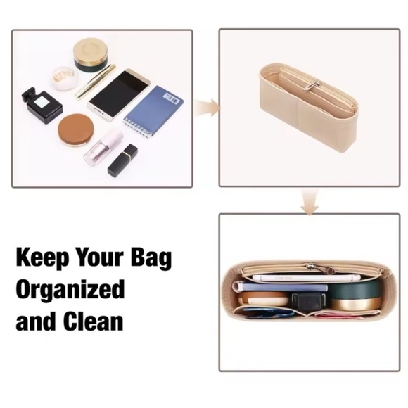 Longchamp Le Pliage Mini Pouch Felt Purse Handbag Bag Insert Organizer - Picture 4 of 15